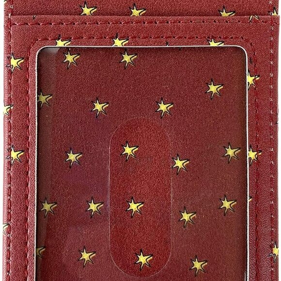 Owl Hedwig Wallet Faux Leather Slim Compact Card Holder with ID Window - Picture 4 of 6